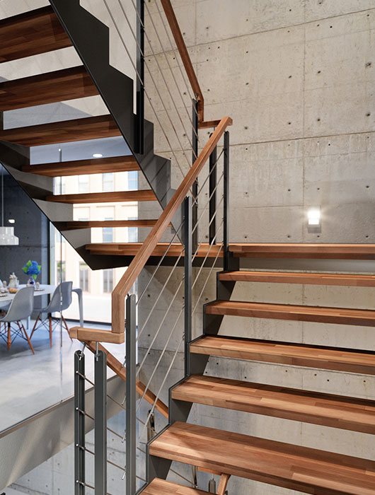 Holztreppe 1